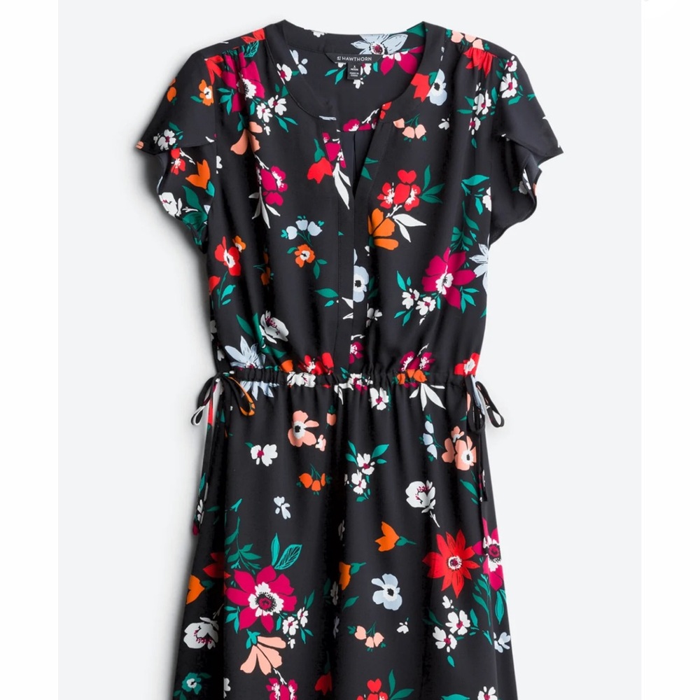 41 Hawthorn Black Celia Sleeve Detail Dress